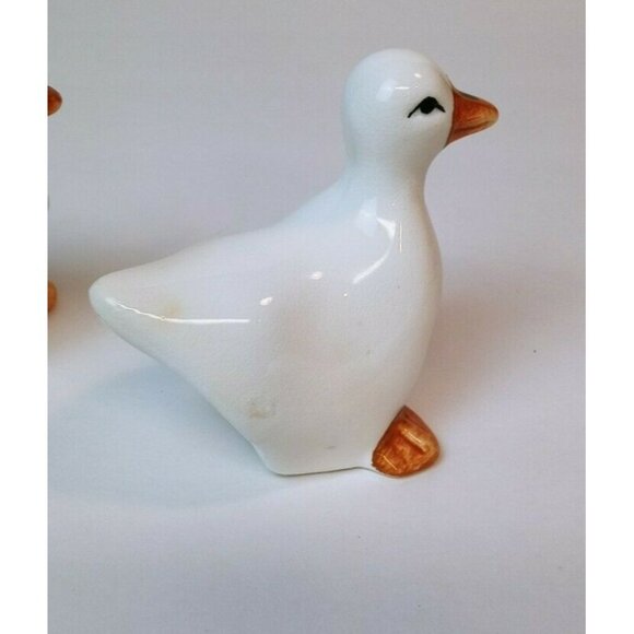 Duck Goose Ceramic Napkin Ring Holders Set Of 4 Country Style Farmhouse Decor - Picture 6 of 13